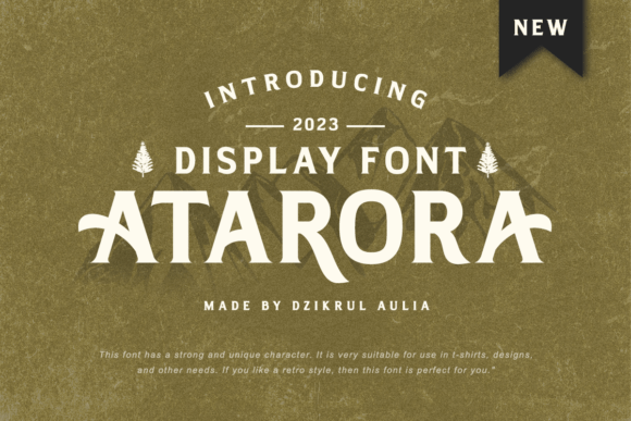 Atarora Font: A Vintage Display Typeface for Bold Editorial Design