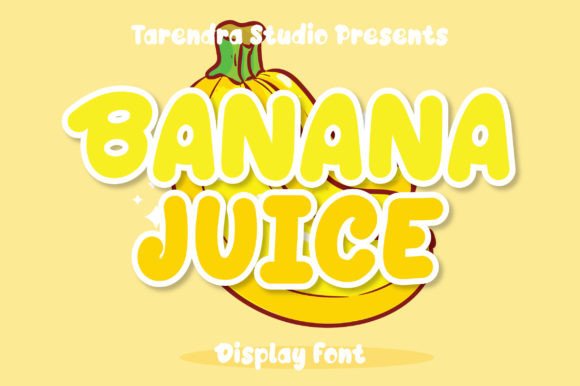 Banana Juice: A Playful Display Font for Editorial Design