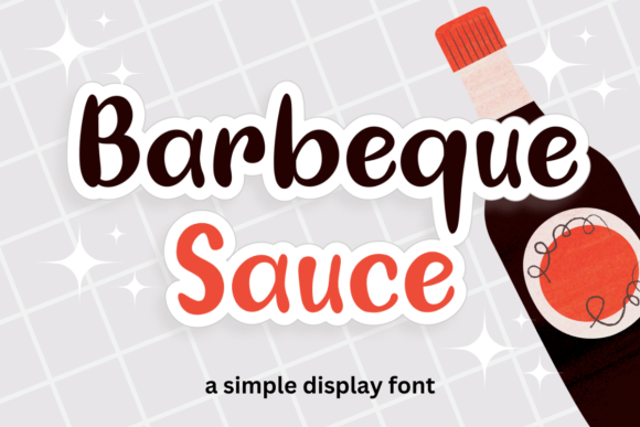 Barbeque Sauce Font: A Playful Display Typeface for Your Brand