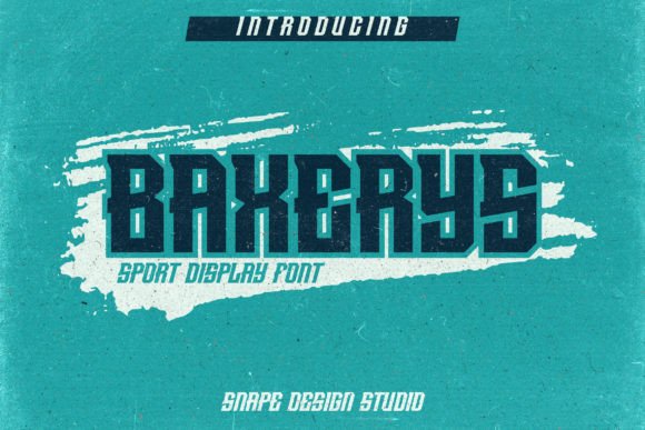 Baxerys: A Bold Sport Font for Crafters and Makers