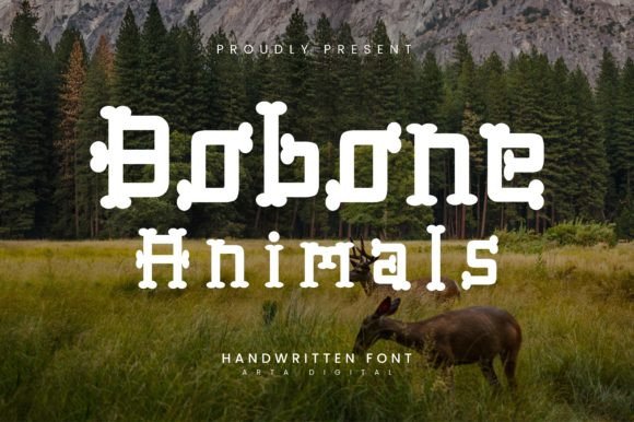 Bobone Animals Typeface for Playful Branding Projects