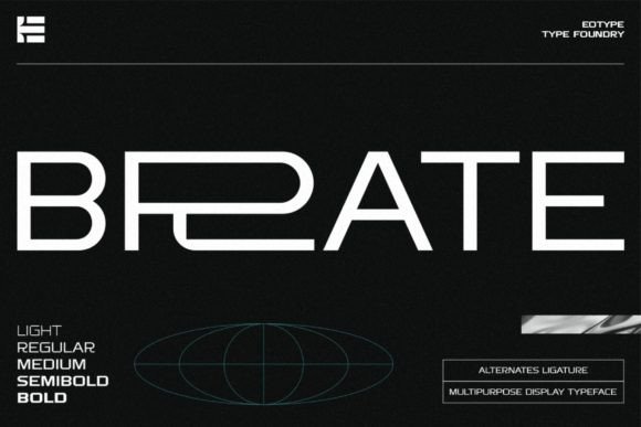 Brate Display Font: A Clean, Bold Typeface for Modern Editorial Design