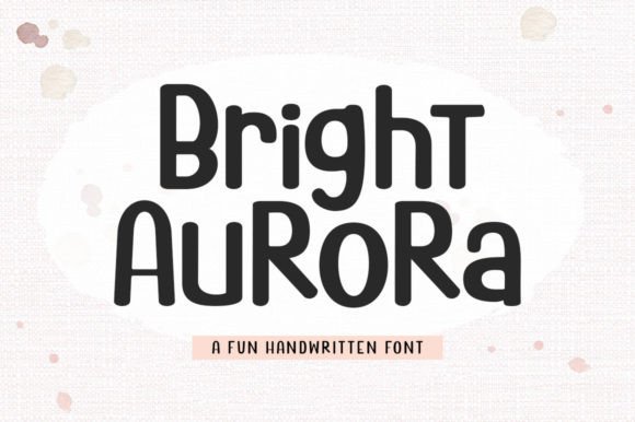 Bright Aurora: A Whimsical Font for Small Business Branding