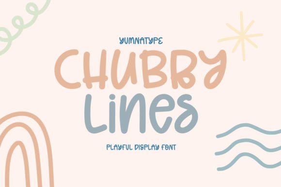 Chubby Lines: A Bold Display Font for Small Businesses