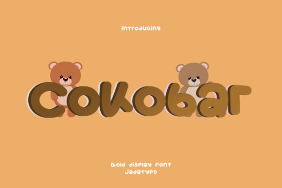 Cokobar: A Bold Display Font for Playful Digital Branding