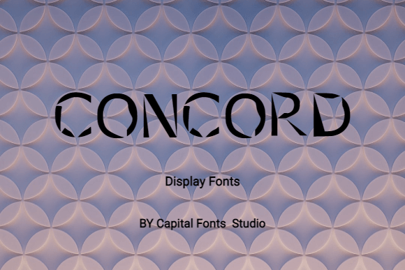 Concord Font: Bold Typography for Creative Product Design