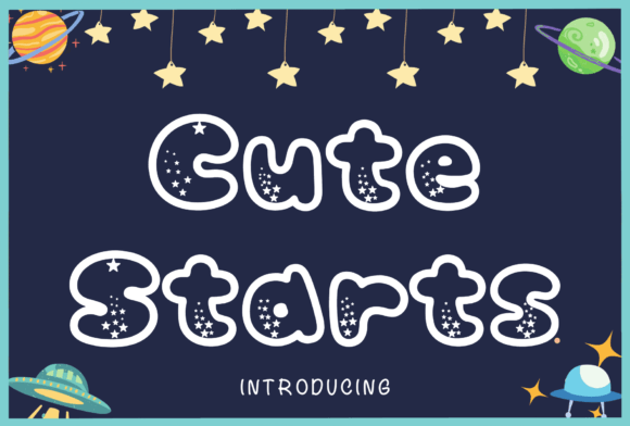 Cute Starts: A Bold Display Font for Playful Web Design