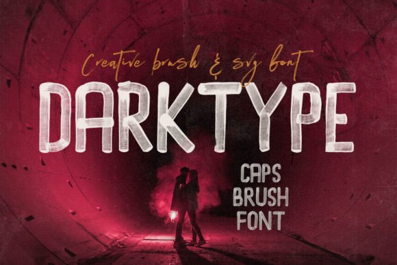 Darktype: An Artistic Brush Script Font for Branding
