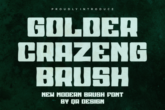 Golder Crazeng Brush: A Display Font for Expressive Editorial Design