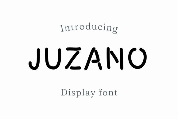 Juzano Font: A Display Typeface for Editorial Design