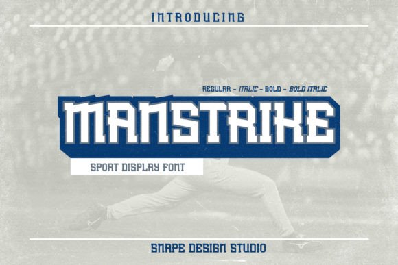 Manstrike: A Bold Display Font for Makers and Sellers
