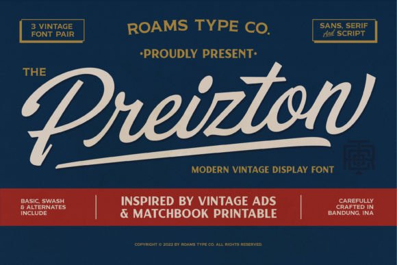 Preizton: A Vintage Sans-Serif Font for Clearer Campaigns