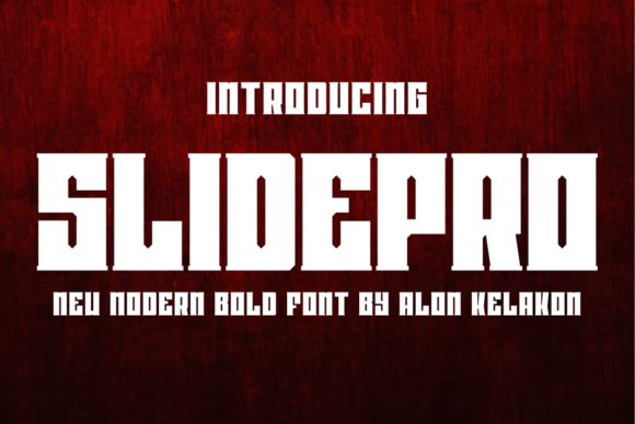Slidepro: A Display Font for Bold Digital Statements