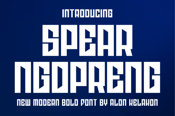 Spear Ngopreng Display Font Brings Handmade Labels to Life