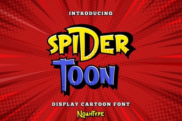 Spider Toon Font Brings Cartoon Energy to Digital Layouts