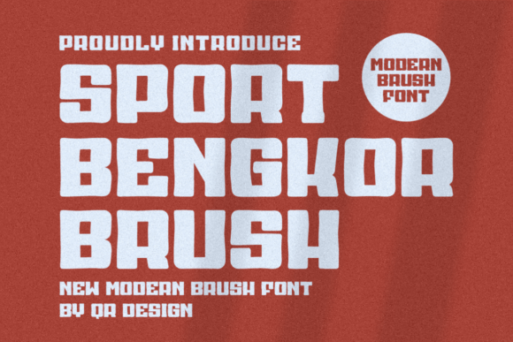 Sport Bengkor Brush: A Bold Display Font for Makers