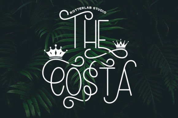 The Costa Font: A Modern Handwritten Display Typeface for Branding