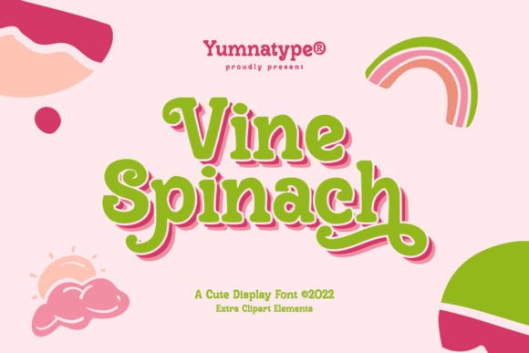 Vine Spinach: A Playful Display Font for Bold Campaigns