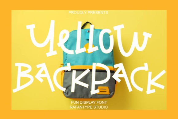 Yellow Backpack: A Playful Font for Brand Design Projects